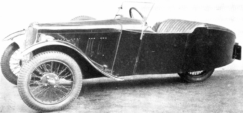 1933 B.S.A. Front Wheel Drive Sports Three Wheeler